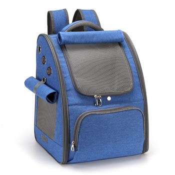 Τσάντα μεταφοράς κατοικίδιων με πτυσσόμενη μεταλλική κατασκευή, κατιονικό ύφασμα, μονόχρωμος σχεδιασμός