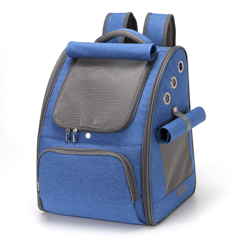 Τσάντα μεταφοράς κατοικίδιων με πτυσσόμενη μεταλλική κατασκευή, κατιονικό ύφασμα, μονόχρωμος σχεδιασμός