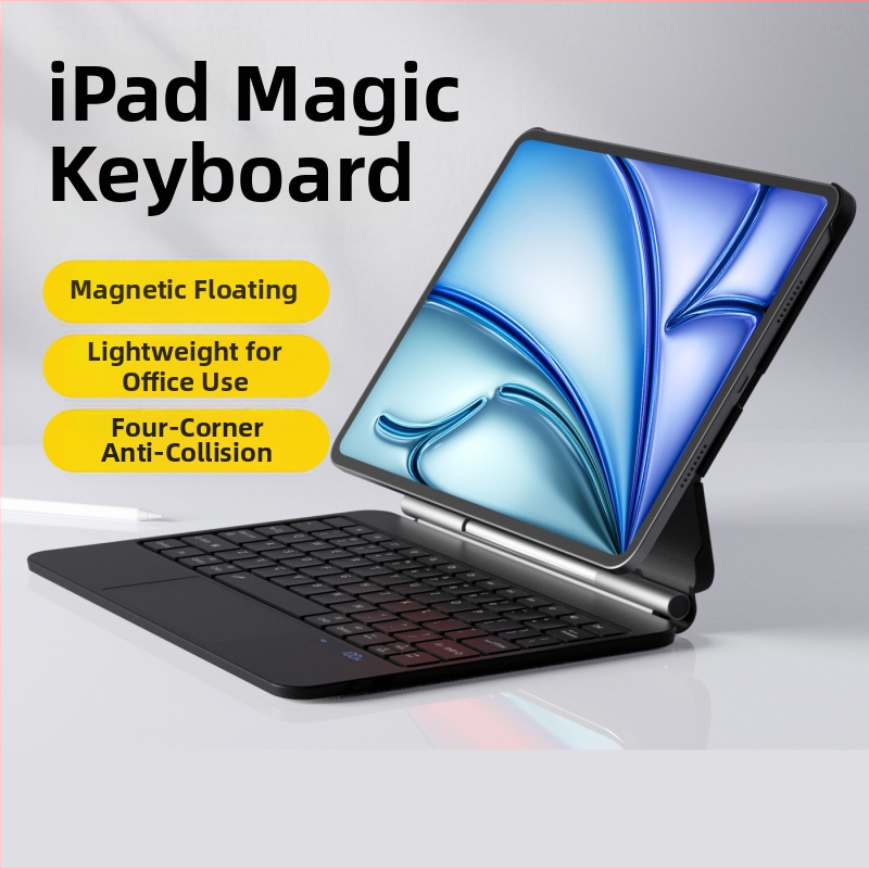 Bezdrôtová klávesnica proti pádu pre ochranný obal iPad Pro, kompatibilná s iPad Air 4/5/6/7 a 11-palcovými Pro modelmi, Bluetooth, kábel 50 cm, hmotnosť 1,8 kg