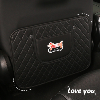 Zaštitna podloga za stražnju sjedalicu automobila s dizajnom jazavčića – sva godišnja doba, PU materijal, punilo spužva, marka Cow mom craft