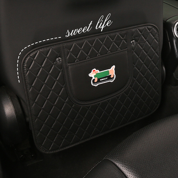 Zaštitna podloga za stražnju sjedalicu automobila s dizajnom jazavčića – sva godišnja doba, PU materijal, punilo spužva, marka Cow mom craft