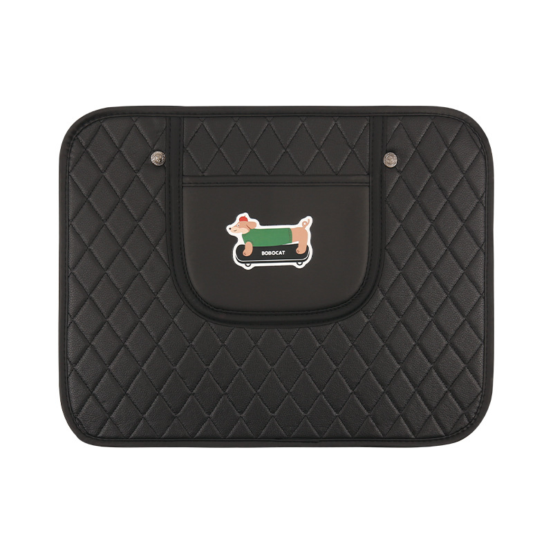 Zaštitna podloga za stražnju sjedalicu automobila s dizajnom jazavčića – sva godišnja doba, PU materijal, punilo spužva, marka Cow mom craft