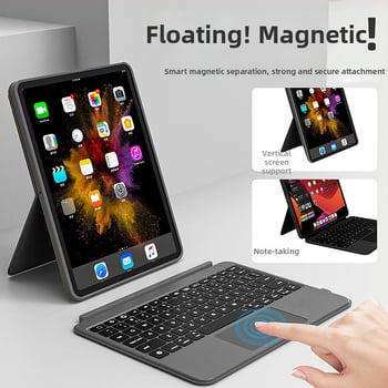 Odvojiva podijeljena tipkovnica s magnetskim dodirnim zaštitnim kućištem za iPad 11-inčni i 12,9-inčni