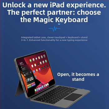 Odvojiva podijeljena tipkovnica s magnetskim dodirnim zaštitnim kućištem za iPad 11-inčni i 12,9-inčni