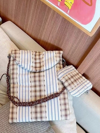 Torba za prijenosno računalo s geometrijskim uzorkom, poliester vanjska i podstava, svjež i sladak stil, proljeće 2025