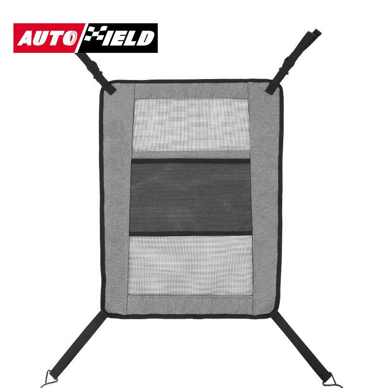 Autóülés középső tároló táska — állat-elválasztó háló, vízálló Oxford anyag, univerzális illeszkedés, logó nyomás lehetséges