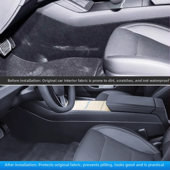 Tesla Model 3/Y bočná ochranná doska centrálnej konzoly (kick pad) – všetky ročné obdobia, TPE, kód YS-01