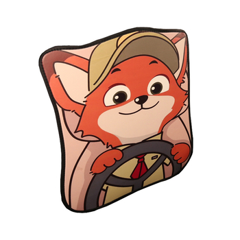 Zaštitna podložka stražnjeg naslona automobila s crtić motivom, PU materijal, punjenje spužva, univerzalni oblik, pogodno za sve sezone