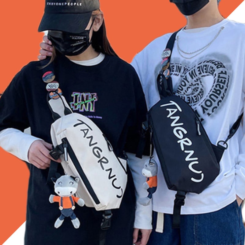 Muška crossbody torba - poliester, gradski stil, prozračna i antibakterijska, 0,18 kg, pogodna za putovanja u slobodno vrijeme