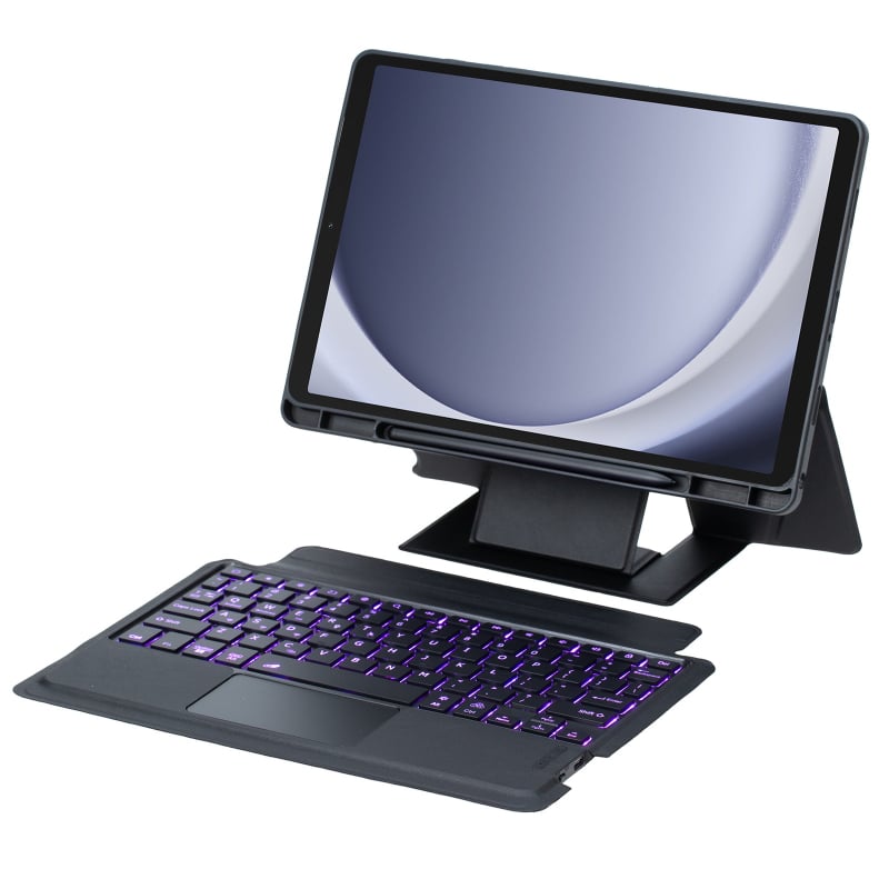 Ασύρματο Bluetooth πληκτρολόγιο για Samsung Tab A11 Plus με πλωτή βάση, μαγικό πληκτρολόγιο, διαχωρισμένη αφή και φωτιζόμενα πλήκτρα