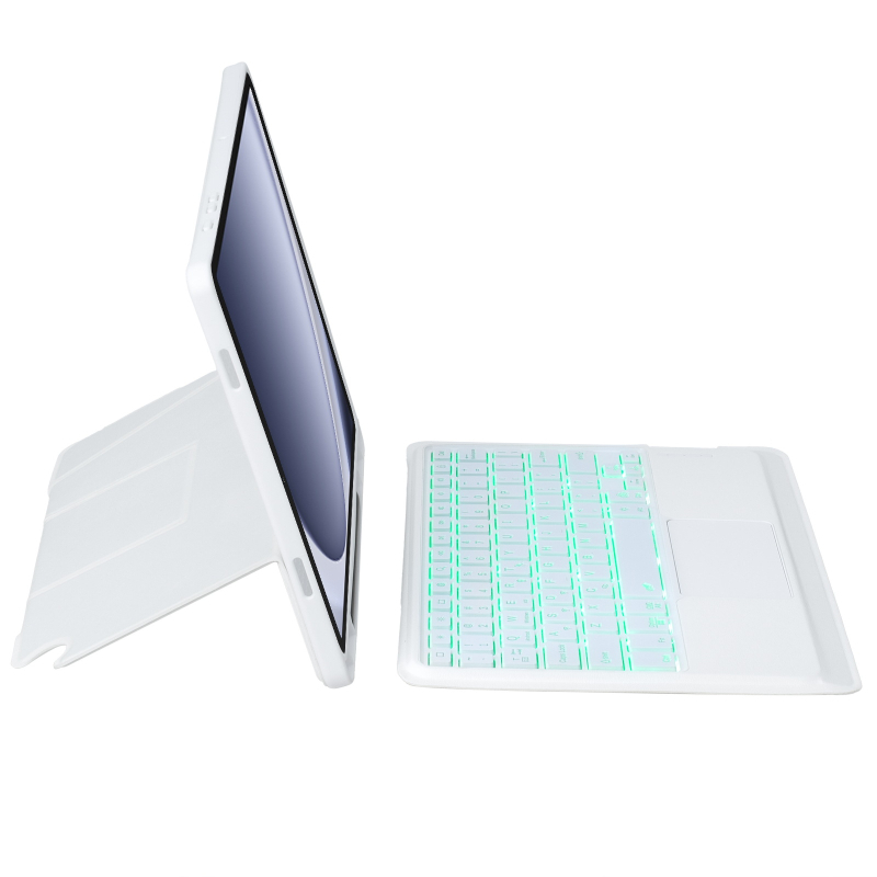 Ασύρματο Bluetooth πληκτρολόγιο για Samsung Tab A11 Plus με πλωτή βάση, μαγικό πληκτρολόγιο, διαχωρισμένη αφή και φωτιζόμενα πλήκτρα