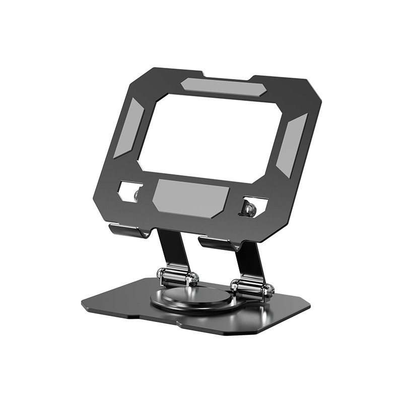 Metalni nosač za tablet, okretno-sklopivi – stolni dizajn, 360° rotacija, univerzalna kompatibilnost s tabletima i telefonima, 350 g