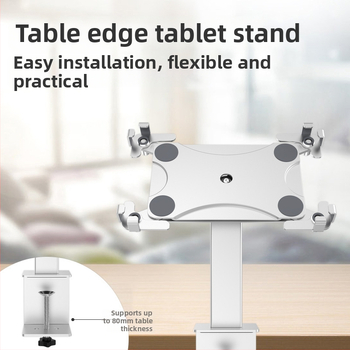 Držač za tablet s preklopnim dizajnom; osnova/držač za tablete; kompatibilan s iPad 2/3/4 iPad Mini; težina 0,8 kg; model D0005-1/2/3