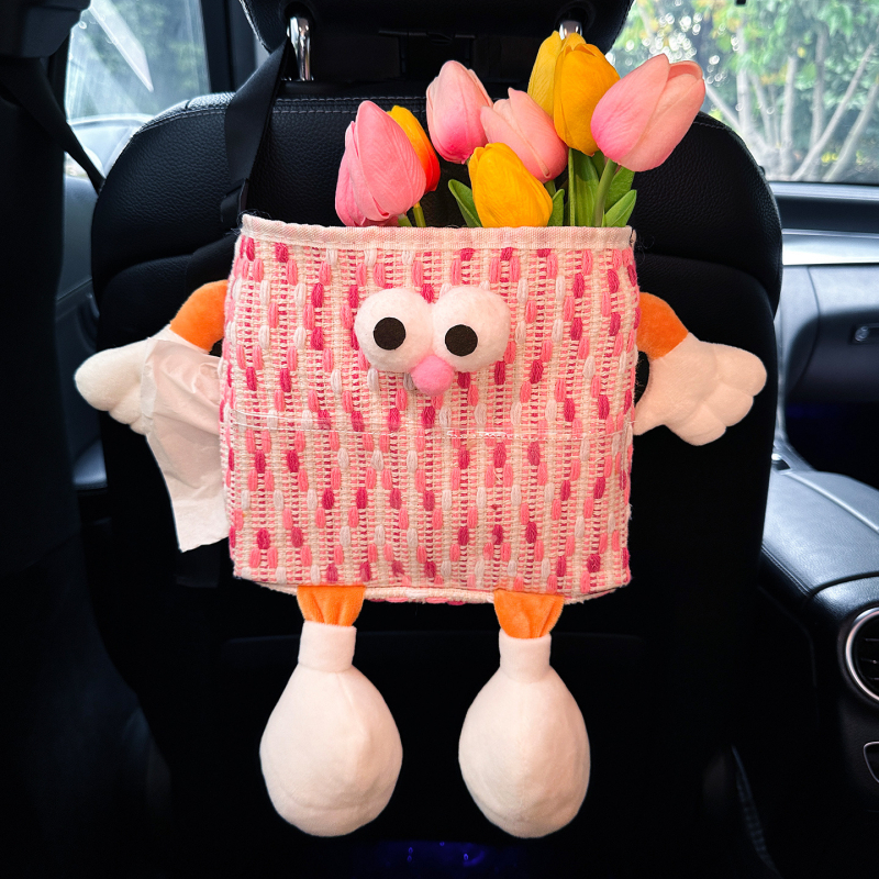 Coș de gunoi pentru spatele scaunului auto, impermeabil, organizator de depozitare 2 în 1, de agățat