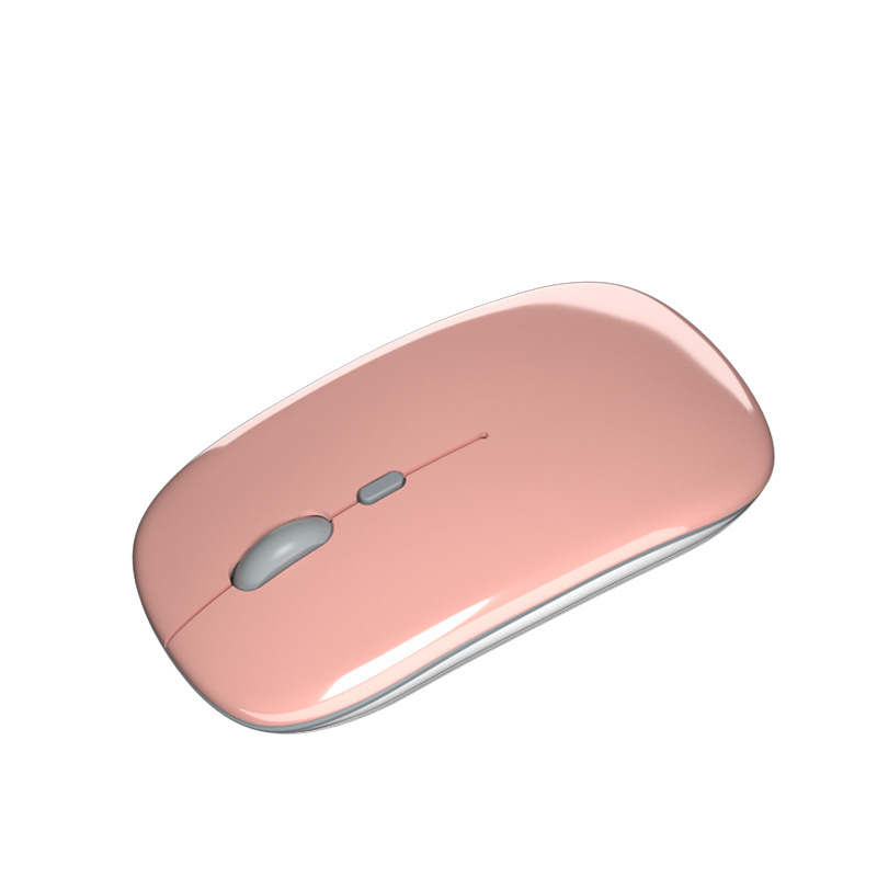 Bezdrôtová Bluetooth nabíjateľná tichá myš s dvojmodovým režimom 5.0 pre Apple, Android a Windows