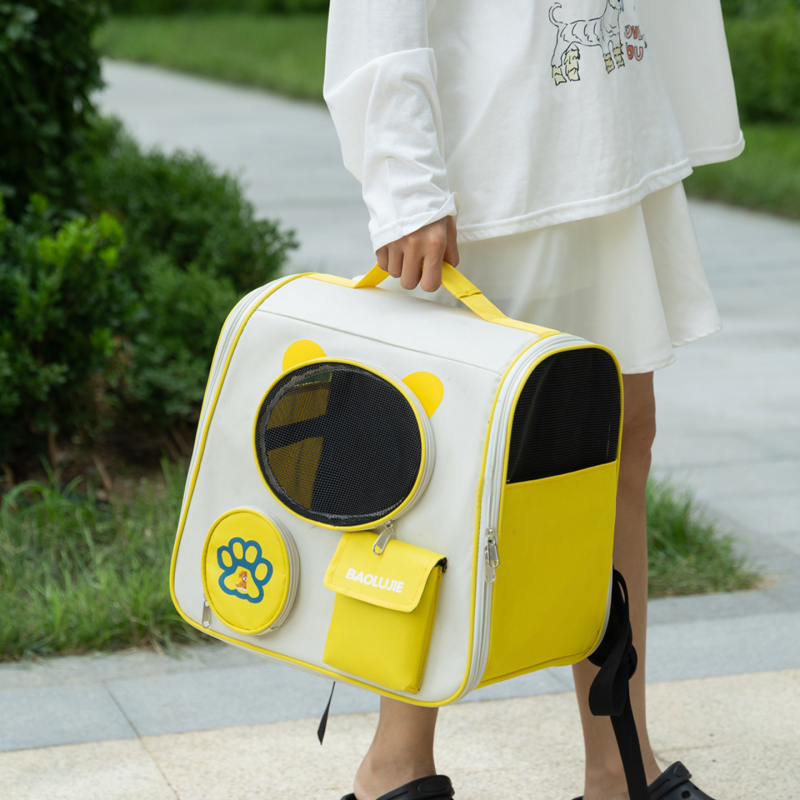 Σακίδιο για γάτες, αναπνεύσιμο ύφασμα Oxford και πολυεστέρας, σχέδιο με ζώα, διπλωτό και φορητό, χωρητικότητα έως 7,5 кг, κατασκευή μεσαίας σκληρότητας