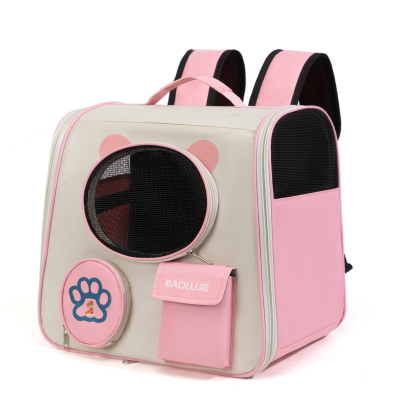 Σακίδιο για γάτες, αναπνεύσιμο ύφασμα Oxford και πολυεστέρας, σχέδιο με ζώα, διπλωτό και φορητό, χωρητικότητα έως 7,5 кг, κατασκευή μεσαίας σκληρότητας