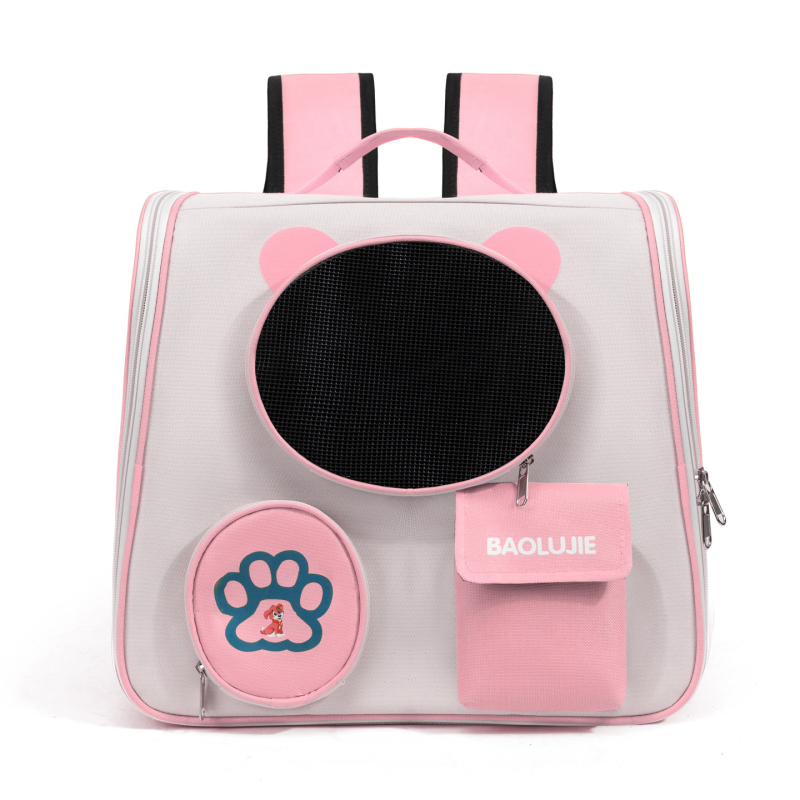 Σακίδιο για γάτες, αναπνεύσιμο ύφασμα Oxford και πολυεστέρας, σχέδιο με ζώα, διπλωτό και φορητό, χωρητικότητα έως 7,5 кг, κατασκευή μεσαίας σκληρότητας