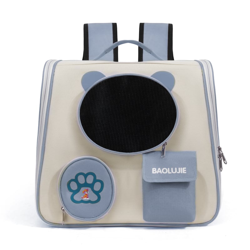 Σακίδιο για γάτες, αναπνεύσιμο ύφασμα Oxford και πολυεστέρας, σχέδιο με ζώα, διπλωτό και φορητό, χωρητικότητα έως 7,5 кг, κατασκευή μεσαίας σκληρότητας