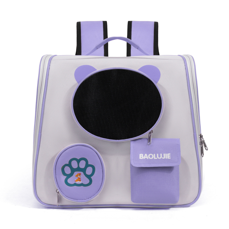 Σακίδιο για γάτες, αναπνεύσιμο ύφασμα Oxford και πολυεστέρας, σχέδιο με ζώα, διπλωτό και φορητό, χωρητικότητα έως 7,5 кг, κατασκευή μεσαίας σκληρότητας