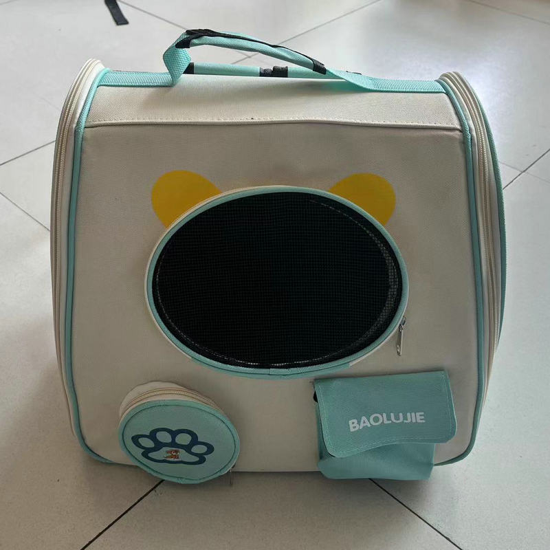 Σακίδιο για γάτες, αναπνεύσιμο ύφασμα Oxford και πολυεστέρας, σχέδιο με ζώα, διπλωτό και φορητό, χωρητικότητα έως 7,5 кг, κατασκευή μεσαίας σκληρότητας