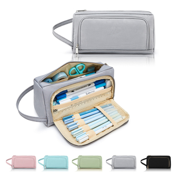 Θήκη μολυβιών μεγάλής χωρητικότητας, Oxford ύφασμα, Κορεάτικου στυλ, unisex, για μαθητές