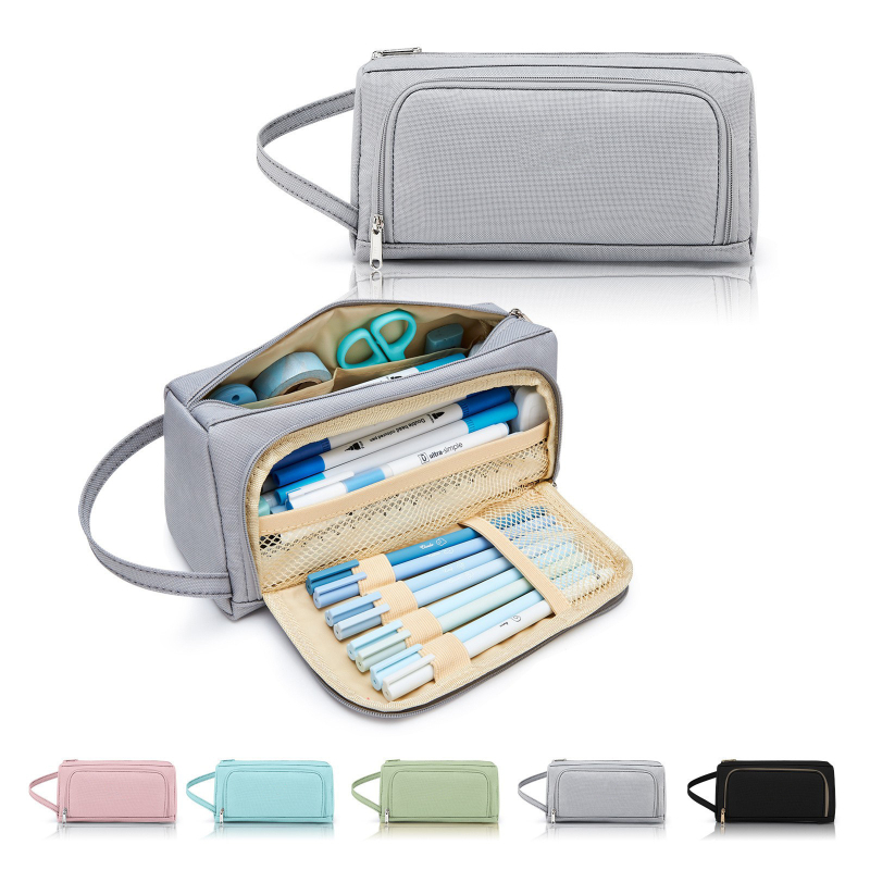 Θήκη μολυβιών μεγάλής χωρητικότητας, Oxford ύφασμα, Κορεάτικου στυλ, unisex, για μαθητές