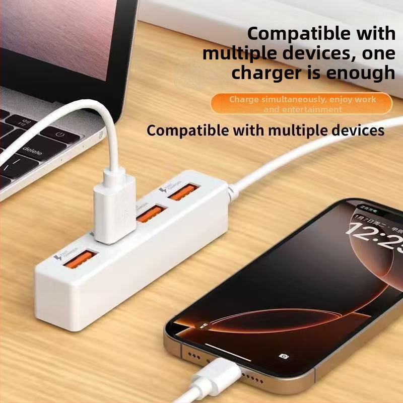 Daudzport USB dokstacijas stacija portatīvajam datoram un planšetēm, 4-in-1 gudrs uzlādes risinājums, no Counting the world