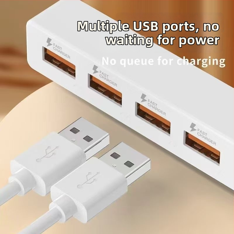 Daudzport USB dokstacijas stacija portatīvajam datoram un planšetēm, 4-in-1 gudrs uzlādes risinājums, no Counting the world