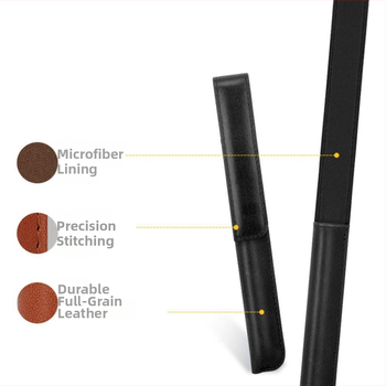 Apple Pencil 1/2 kartos rašiklio dėklas – OEM gamyba, dviejų sluoksnių karvės odos medžiaga