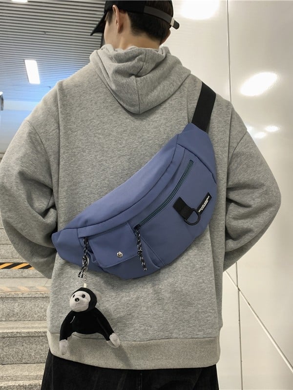 Najlonska crossbody torba, zatvaranje zipom, poliester podstava, unutarnji džep sa zatvaračem