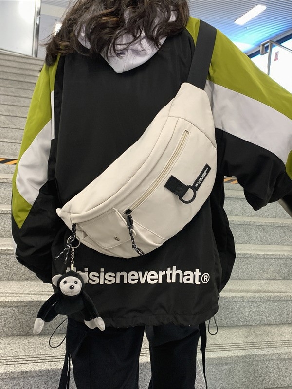 Najlonska crossbody torba, zatvaranje zipom, poliester podstava, unutarnji džep sa zatvaračem