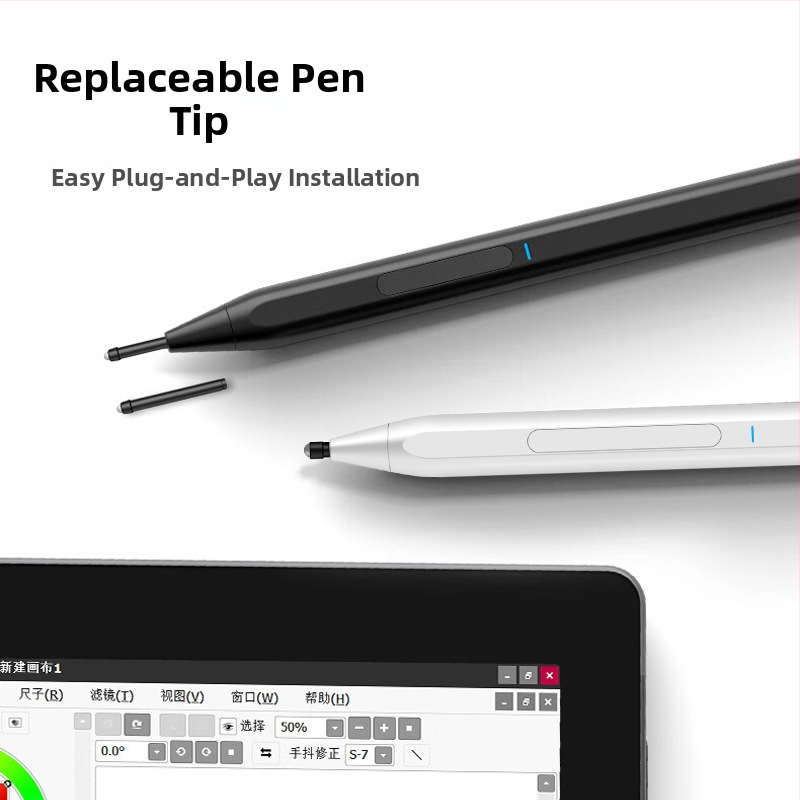 Stylus Chromebook su USI 2.0 protokolu, 4096 spaudimo lygių jautrumas, originalus amortizuojantis galas