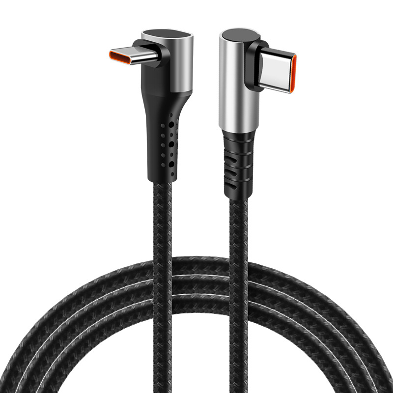 Καλώδιο Type-C Πλεκτό με Διπλό Γωνιακό Σχεδιασμό, 240W TurboCharge Γρήγορη Φόρτιση για Apple 17 και Huawei tablets/notebooks