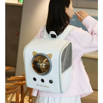 Μεταφορική τσάντα κατοικίδιων για γάτες και σκύλους – Διαστημικό σχέδιο κάψουλας, αναπνεύσιμη (Υλικό: PVC; Χωρητικότητα: 5 kg; Σκληρότητα: Μεσαία-σκληρή; Μάρκα: Early Autumn)