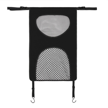 Taška na skladovanie do auta, textilná, visená, pre stredné zadné sedadlo, prispôsobiteľná