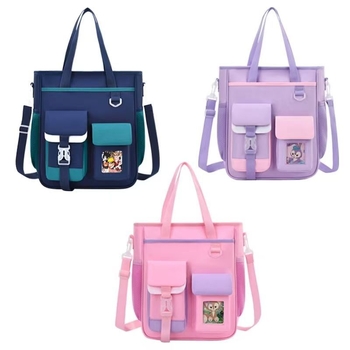 Taška na knihy pre základnú školu, veľká kapacita, viacfunkčná, Oxford látka, unisex, karikatúrny dizajn