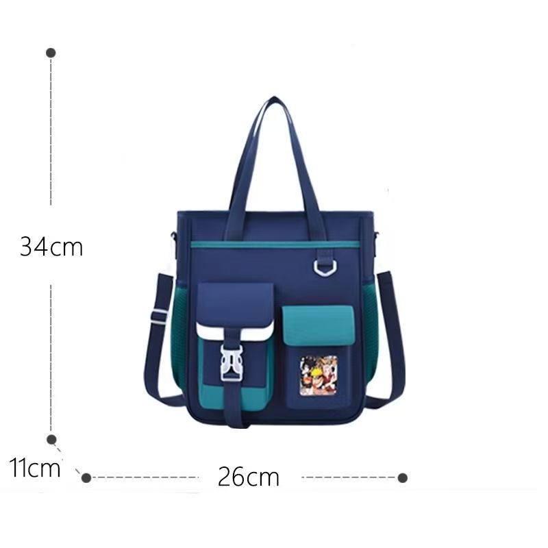 Taška na knihy pre základnú školu, veľká kapacita, viacfunkčná, Oxford látka, unisex, karikatúrny dizajn