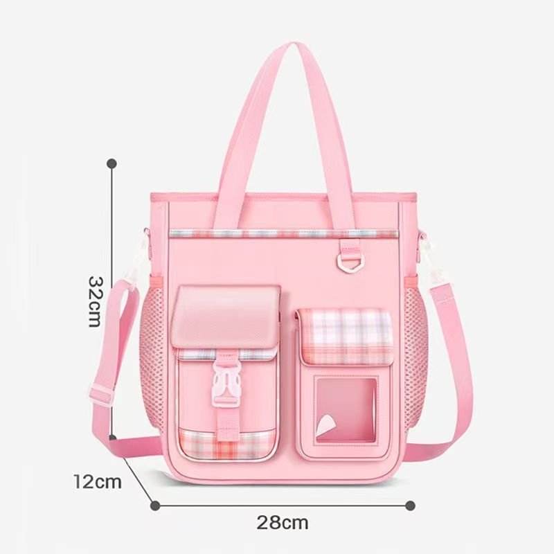 Taška na knihy pre základnú školu, veľká kapacita, viacfunkčná, Oxford látka, unisex, karikatúrny dizajn