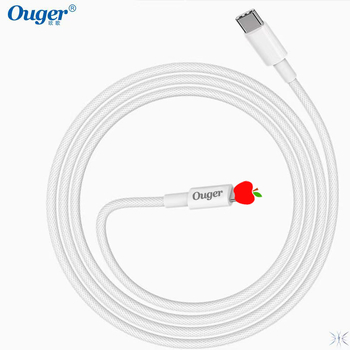 Pleteni USB-C / Lightning kabel za brzo punjenje, dvostruki kraj, maksimalno 15W