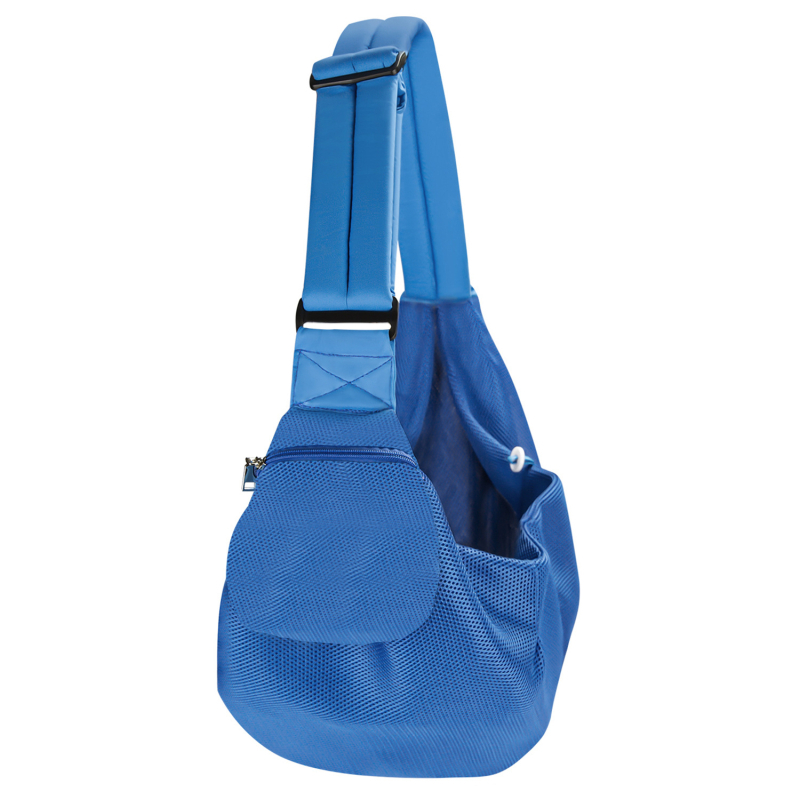 Keresztpántos táska háziállatok számára, lélegző hálóval, puha poliészter, 10 literes kapacitás