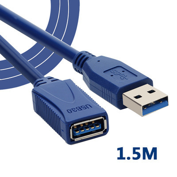 USB 3.0 predlžovací kábel, USB-A samec– USB-A samica, vysokorýchlostný prenos údajov až 5 Gbps, podpora nabíjania, kompatibilný s PC, tlačiarňou, klávesnicou a sieťovou kartou