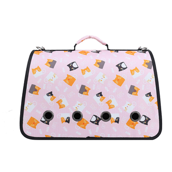 Τσάντα μεταφοράς γάτας με πτυσσόμενη σχεδίαση ώμου και crossbody, υλικό Oxford, σχέδιο με ζώα, χωρητικότητα 15 lb, μεσαίας σκληρότητας