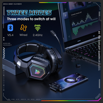 Bežične gaming slušalice Onikuma GT806 – 2.4G tri-mod, 50mm zvučnici, USB-C/USB, Mikrofon
