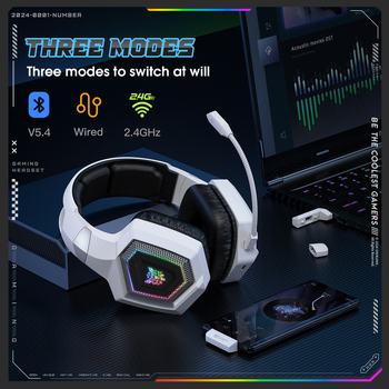 Bežične gaming slušalice Onikuma GT806 – 2.4G tri-mod, 50mm zvučnici, USB-C/USB, Mikrofon