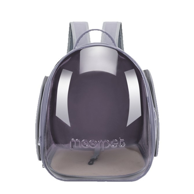 Τσάντα μεταφοράς γάτας, PVC, Μεσαίας χωρητικότητας, Μονοχρωματικό σχέδιο, Μεσαία σκληρότητα