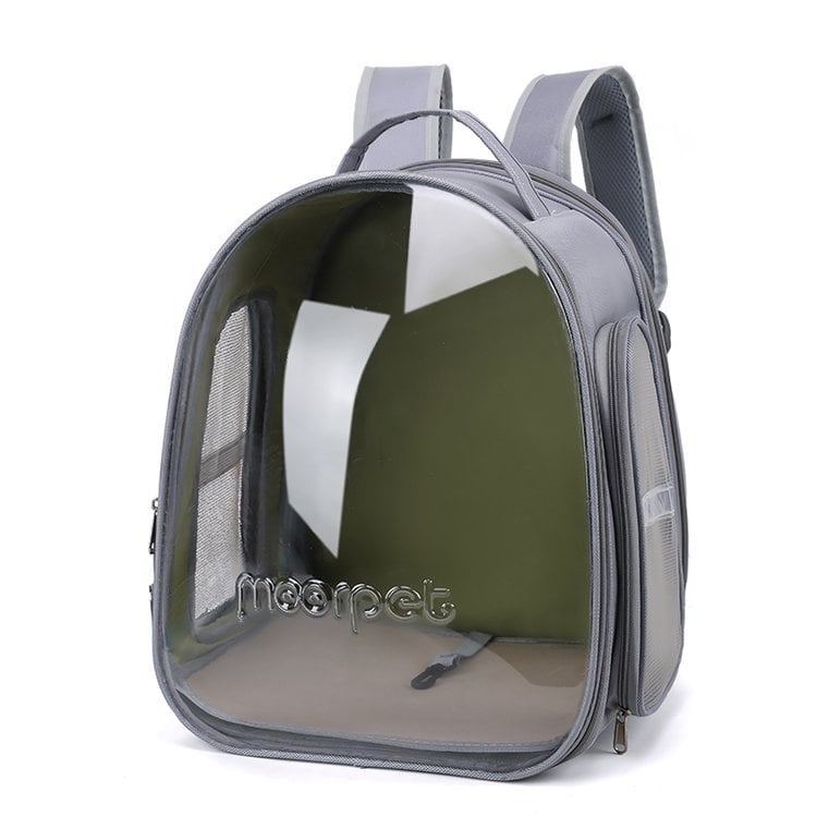 Τσάντα μεταφοράς γάτας, PVC, Μεσαίας χωρητικότητας, Μονοχρωματικό σχέδιο, Μεσαία σκληρότητα