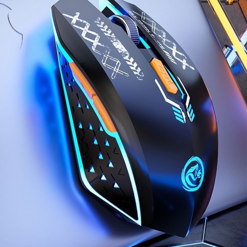 Bežična gaming miška s dvostrukim načinom Bluetooth i 2.4G, punjiva, tiha, 6 tipki, 800/1200/1600 DPI