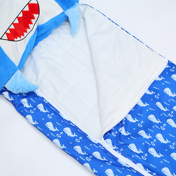 Dječji spavaći vreća s životinjskim uzorkom, plišani materijal, Velvet Cotton punilo, funkcija konstantne temperature