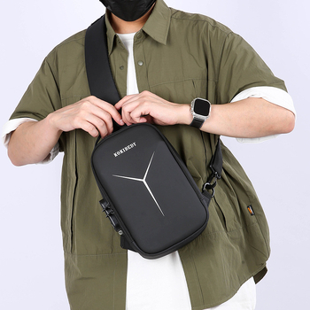 Férfi mellkas táska – Városi egyszerűség, Magas minőségű anyag, Kopásálló, 2025 tél
